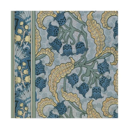 Vision Studio 'Nouveau Textile Motif Viii' Canvas Art,18x18